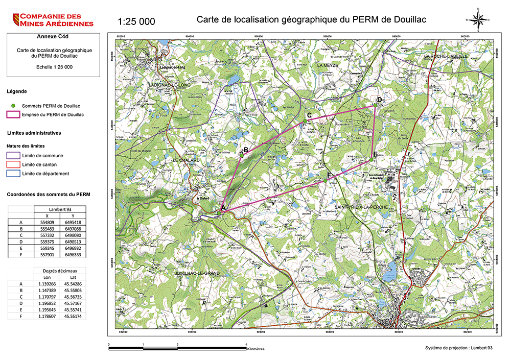 Carte permis Douillac