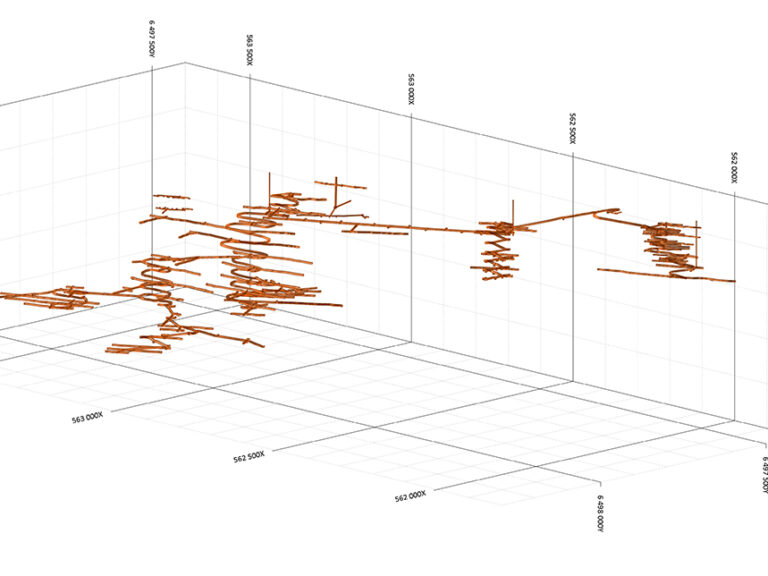 Modèle 3D en cours de construction.