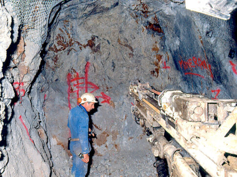 Front de taille à Cros-Galllet