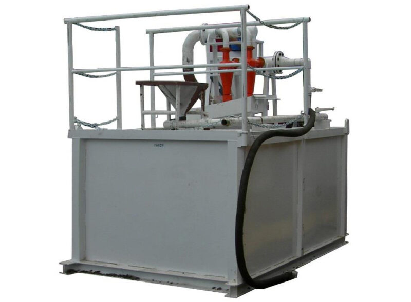 Exemple de bac de préparation, de traitement et de stockage des boues