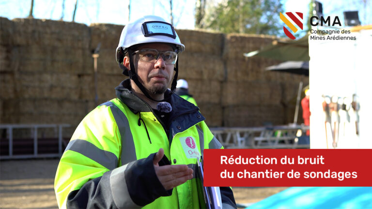 Février 2026 – Réduction du bruit lié aux émissions sonores du chantier de sondages de reconnaissance géologique de CMA.